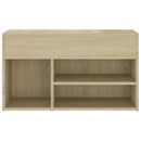 vidaXL sonoma tölgy színű szerelt fa cipőtároló pad 80 x 30 x 45 cm
