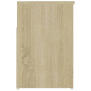 vidaXL sonoma tölgy színű szerelt fa cipőtároló pad 80 x 30 x 45 cm