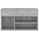 vidaXL betonszürke szerelt fa cipőtároló pad 80 x 30 x 45 cm