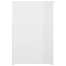 vidaXL magasfényű fehér szerelt fa cipőtároló pad 80 x 30 x 45 cm