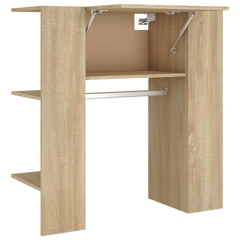 vidaXL sonoma tölgy szerelt fa előszobaszekrény 97,5x37x99 cm