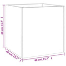 vidaXL fekete szerelt fa virágtartó 40 x 40 x 40 cm