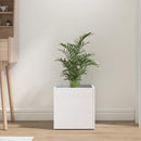 vidaXL magasfényű fehér szerelt fa virágtartó 40 x 40 x 40 cm