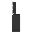 vidaXL fekete fésülködőasztal LED-del 74,5 x 40 x 141 cm