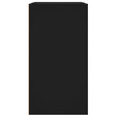vidaXL fekete szerelt fa pipereszekrény 80 x 40 x 75 cm