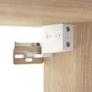 vidaXL sonoma tölgy tükrös szekrény LED-ekkel 76 x 15 x 55 cm