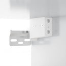 vidaXL magasfényű fehér tükrös szekrény LED-ekkel 91 x 15 x 76,5 cm