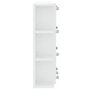 vidaXL fehér tükrös szekrény LED-ekkel 70 x 16,5 x 60 cm
