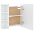 vidaXL fehér tükrös szekrény LED-ekkel 70 x 16,5 x 60 cm