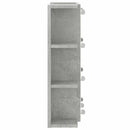vidaXL betonszürke tükrös szekrény LED-ekkel 70 x 16,5 x 60 cm