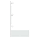 vidaXL fehér tükrös szekrény LED-ekkel 90x31,5x62 cm