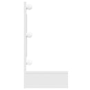 vidaXL fehér tükrös szekrény LED-ekkel 90x31,5x62 cm