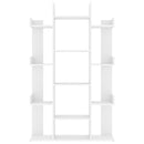 vidaXL fehér szerelt fa könyvszekrény 86 x 25,5 x 140 cm