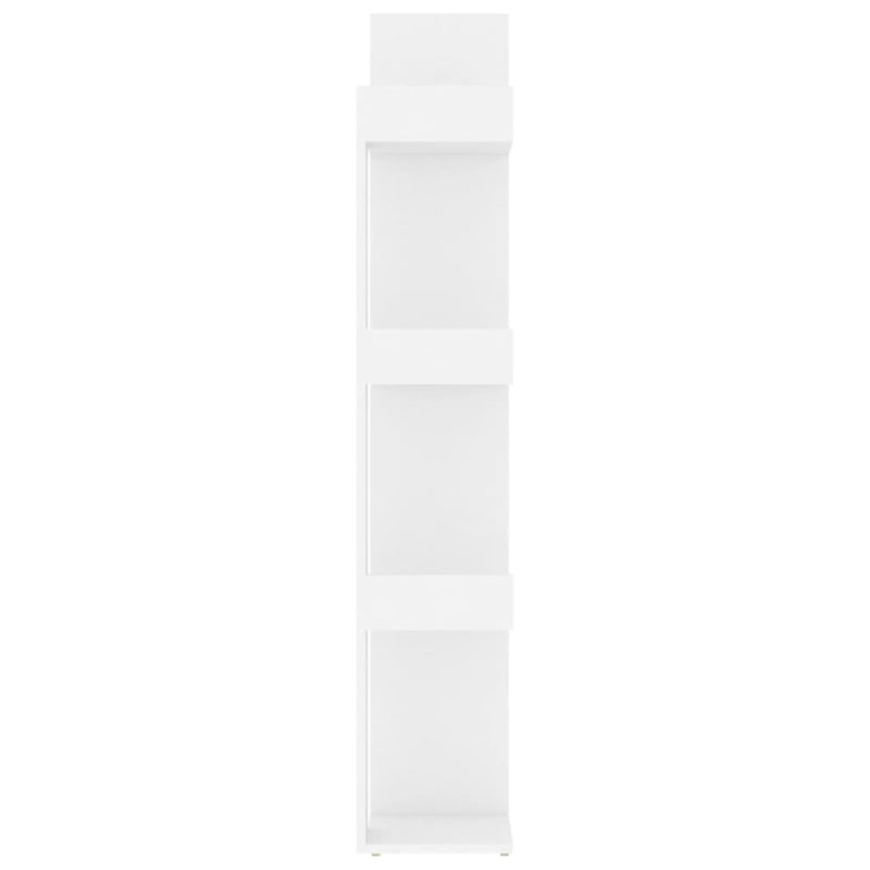 vidaXL fehér szerelt fa könyvszekrény 86 x 25,5 x 140 cm