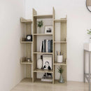 vidaXL sonoma tölgy színű szerelt fa könyvszekrény 86 x 25,5 x 140 cm