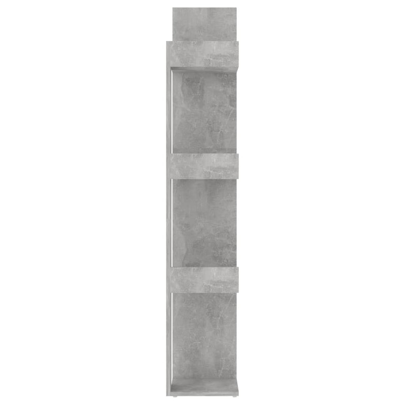 vidaXL betonszürke szerelt fa könyvszekrény 86 x 25,5 x 140 cm