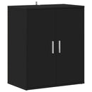 vidaX fekete szerelt fa cipősszekrény 60 x 35 x 70 cm