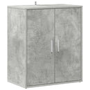 vidaXL betonszürke szerelt fa cipősszekrény 60 x 35 x 70 cm