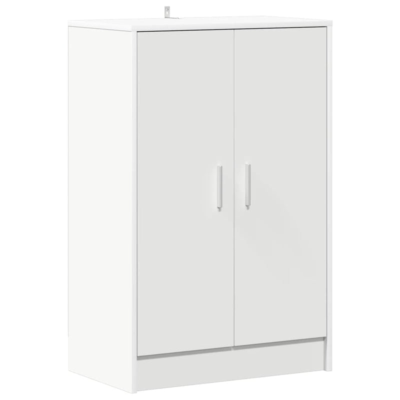 vidaXL fehér szerelt fa cipősszekrény 60 x 35 x 92 cm