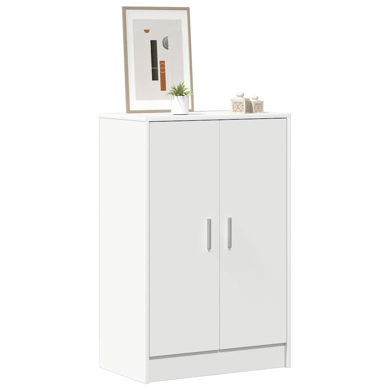 vidaXL fehér szerelt fa cipősszekrény 60 x 35 x 92 cm