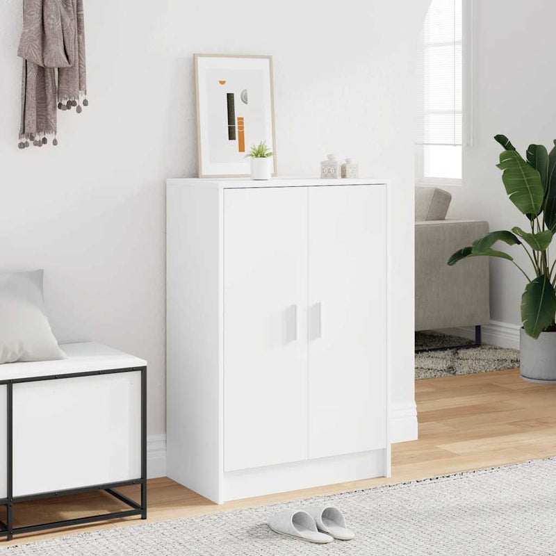 vidaXL fehér szerelt fa cipősszekrény 60 x 35 x 92 cm