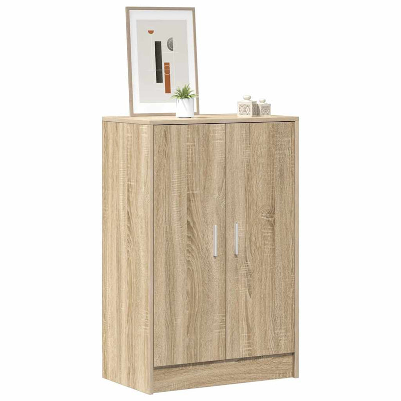 vidaXL sonoma tölgy színű szerelt fa cipősszekrény 60 x 35 x 92 cm