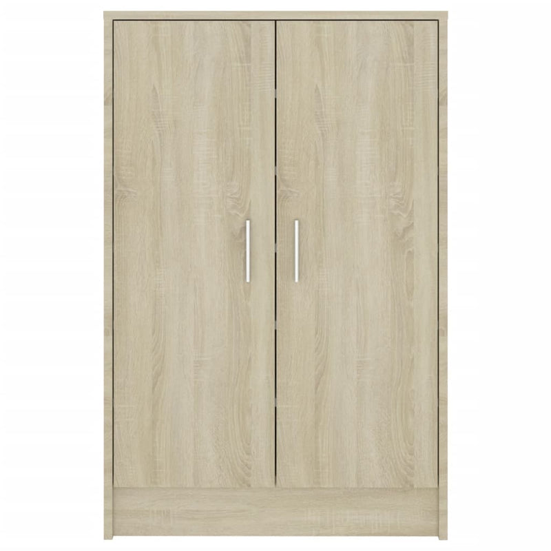 vidaXL sonoma tölgy színű szerelt fa cipősszekrény 60 x 35 x 92 cm