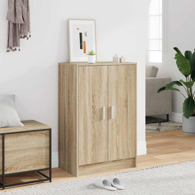 vidaXL sonoma tölgy színű szerelt fa cipősszekrény 60 x 35 x 92 cm