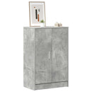 vidaXL betonszürke szerelt fa cipősszekrény 60 x 35 x 92 cm