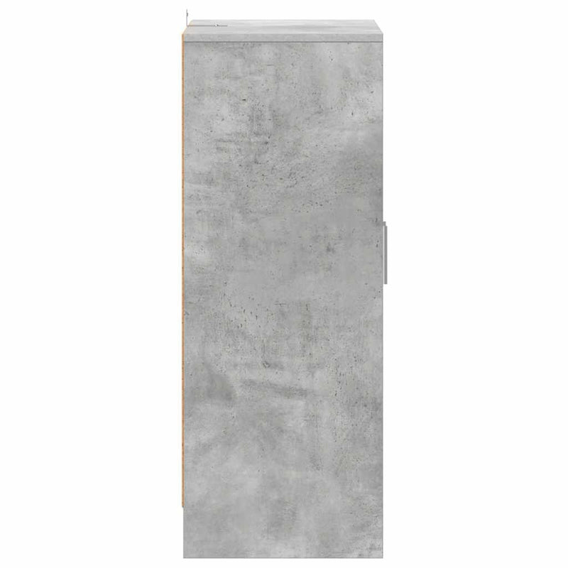 vidaXL betonszürke szerelt fa cipősszekrény 60 x 35 x 92 cm