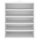 vidaX fehér szerelt fa cipősszekrény 60 x 35 x 70 cm