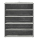 vidaXL betonszürke szerelt fa cipősszekrény 60 x 35 x 70 cm