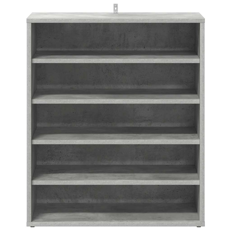 vidaXL betonszürke szerelt fa cipősszekrény 60 x 35 x 70 cm