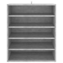 vidaXL betonszürke szerelt fa cipősszekrény 60 x 35 x 70 cm
