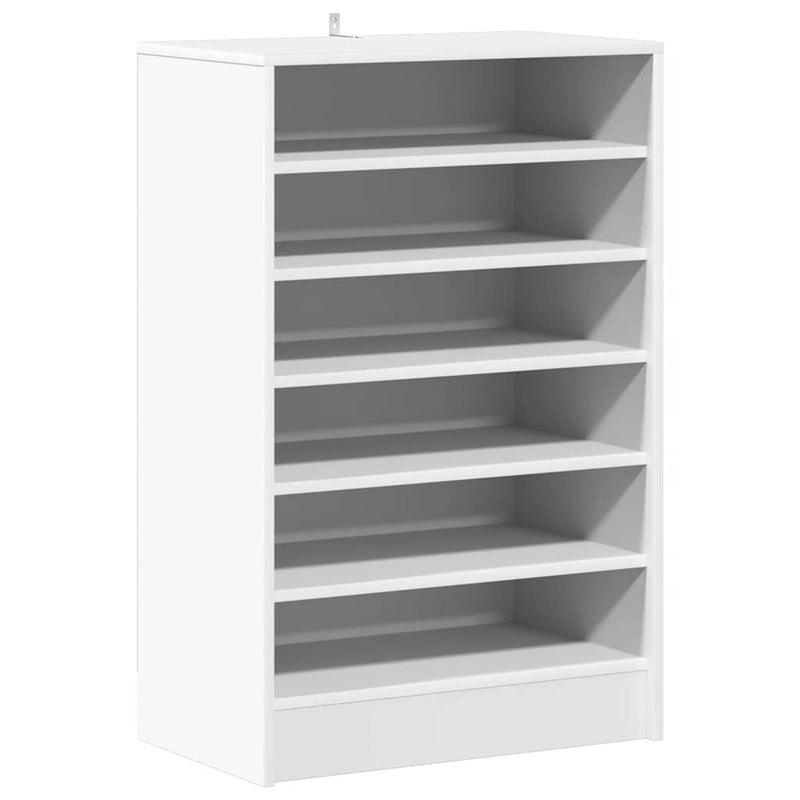 vidaXL fehér szerelt fa cipősszekrény 60 x 35 x 92 cm