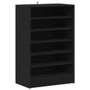 vidaXL fekete szerelt fa cipősszekrény 60 x 35 x 92 cm