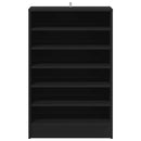 vidaXL fekete szerelt fa cipősszekrény 60 x 35 x 92 cm