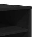 vidaXL fekete szerelt fa cipősszekrény 60 x 35 x 92 cm
