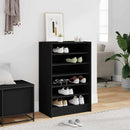 vidaXL fekete szerelt fa cipősszekrény 60 x 35 x 92 cm