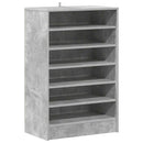 vidaXL betonszürke szerelt fa cipősszekrény 60 x 35 x 92 cm