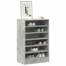 vidaXL betonszürke szerelt fa cipősszekrény 60 x 35 x 92 cm