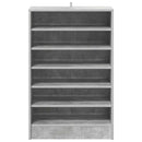 vidaXL betonszürke szerelt fa cipősszekrény 60 x 35 x 92 cm