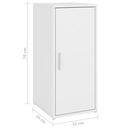 vidaXL fehér szerelt fa cipősszekrény 32 x 35 x 70 cm