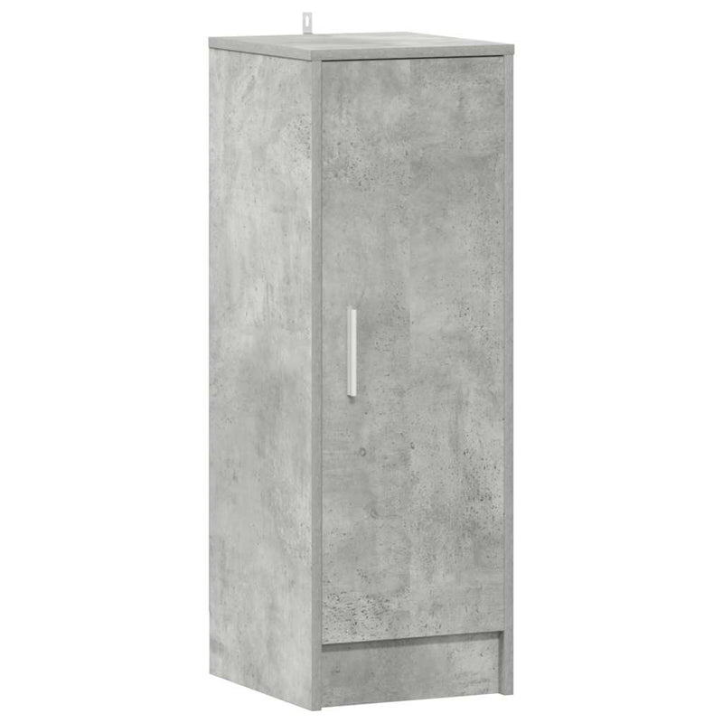 vidaXL betonszürke szerelt fa cipősszekrény 32 x 35 x 92 cm