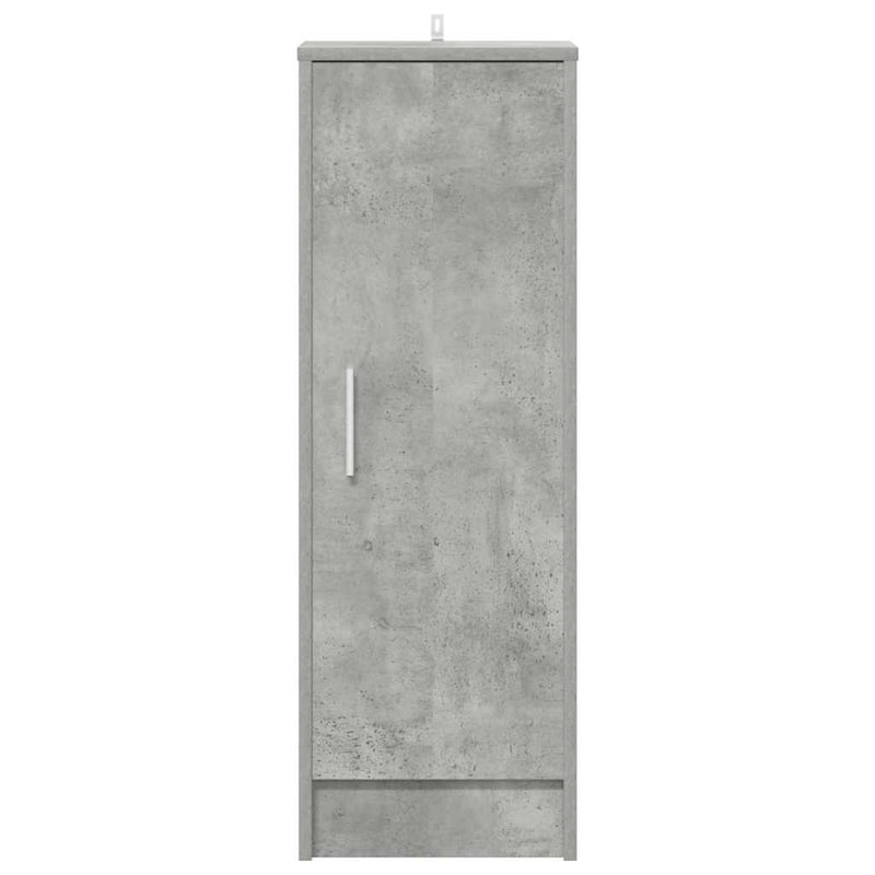 vidaXL betonszürke szerelt fa cipősszekrény 32 x 35 x 92 cm