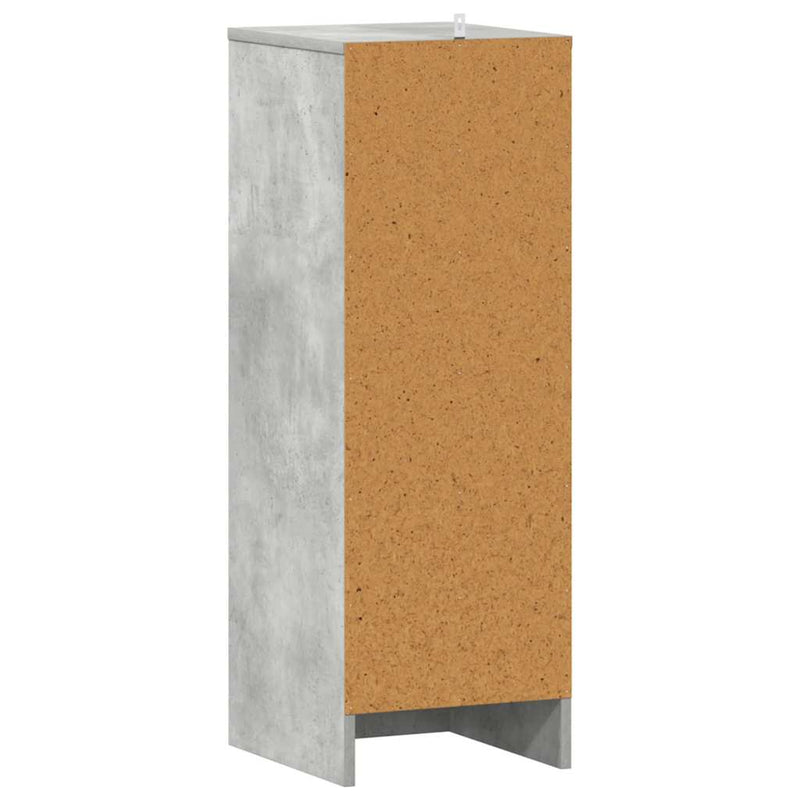 vidaXL betonszürke szerelt fa cipősszekrény 32 x 35 x 92 cm