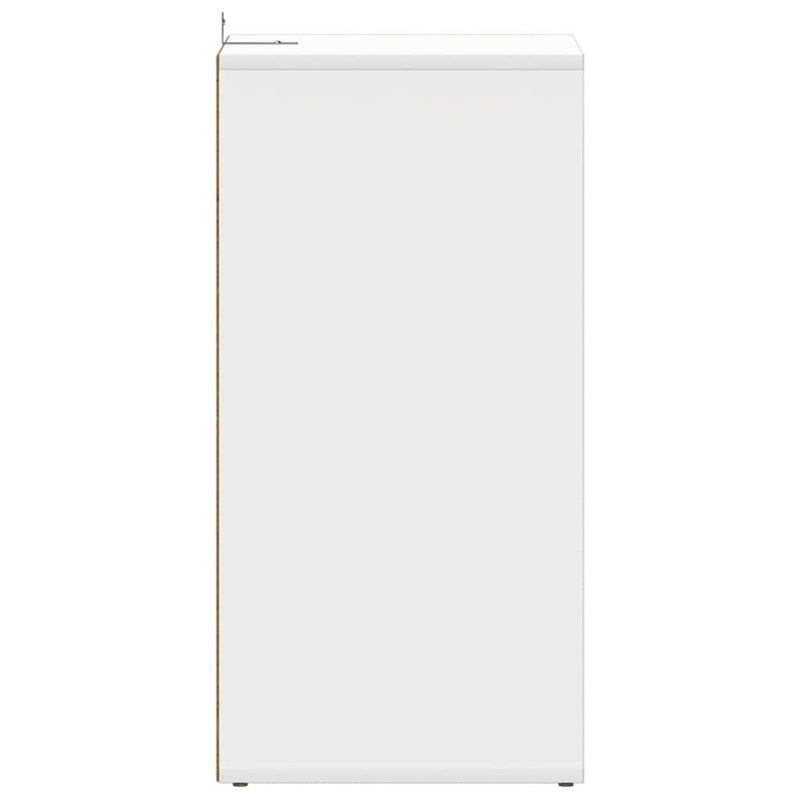 vidaX fehér szerelt fa cipősszekrény 31,5 x 35 x 70 cm