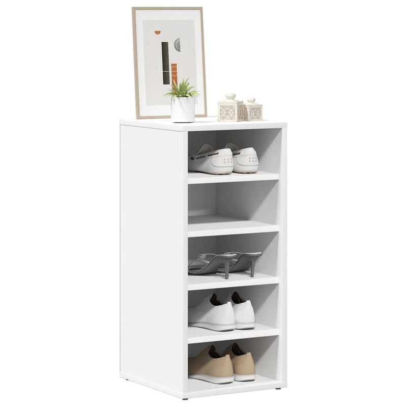 vidaXL 2 db fehér szerelt fa cipősszekrény 31,5 x 35 x 70 cm