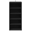 vidaX fekete forgácslap cipősszekrény 31,5 x 35 x 70 cm