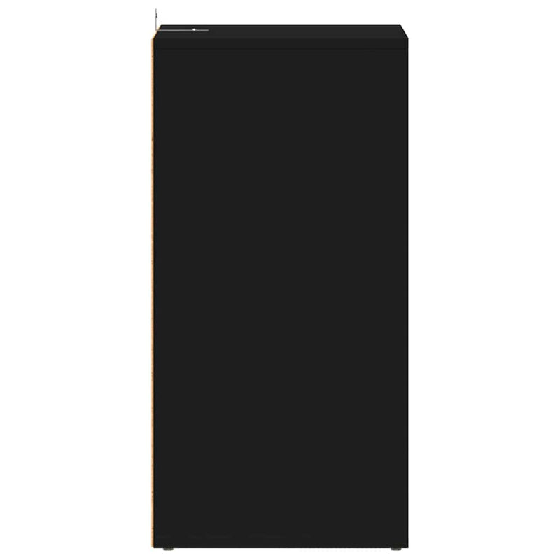 vidaX fekete forgácslap cipősszekrény 31,5 x 35 x 70 cm